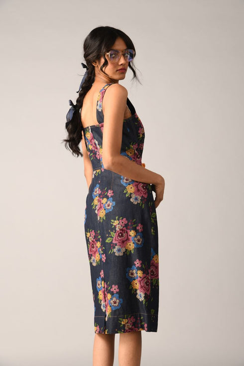 Stylosa embroidered corset dress