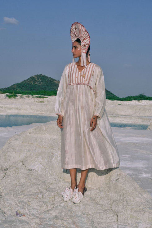 Su Mon square sleeve dress