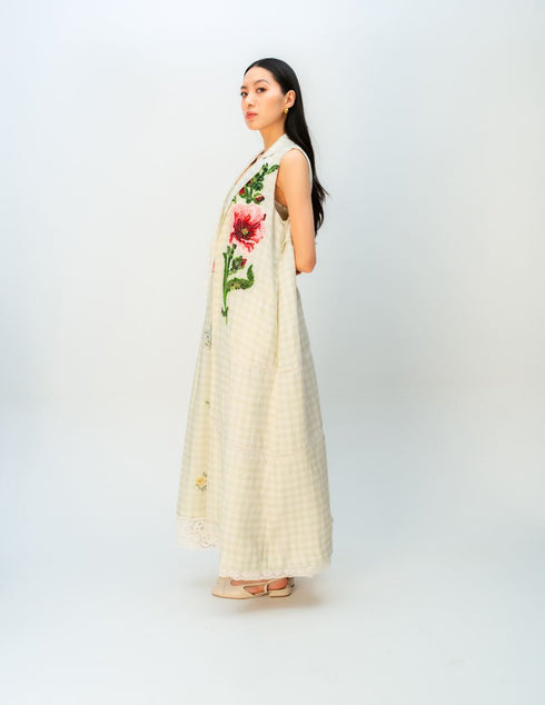Summer shimmer trench coat