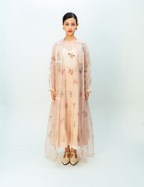 Sunlit meadow trench coat
