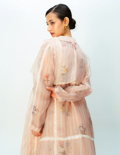 Sunlit meadow trench coat