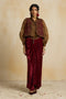 Suroor brown silk shirt