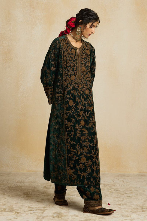 Suroor emerald heavy phiran kurta