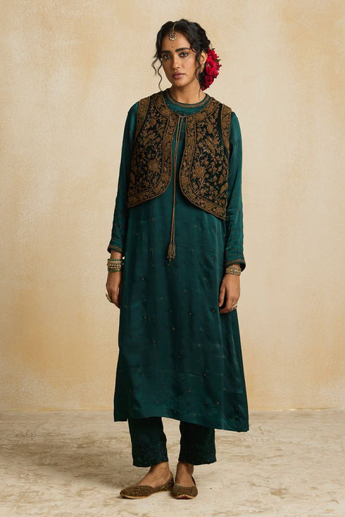 Suroor emerald waistcoat