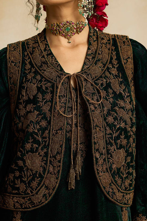 Suroor emerald waistcoat