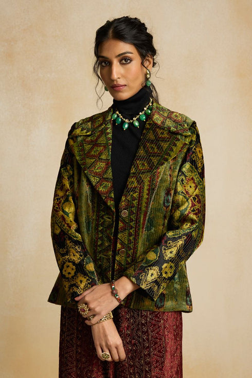 Suroor green blazer