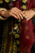 Suroor green organza stole