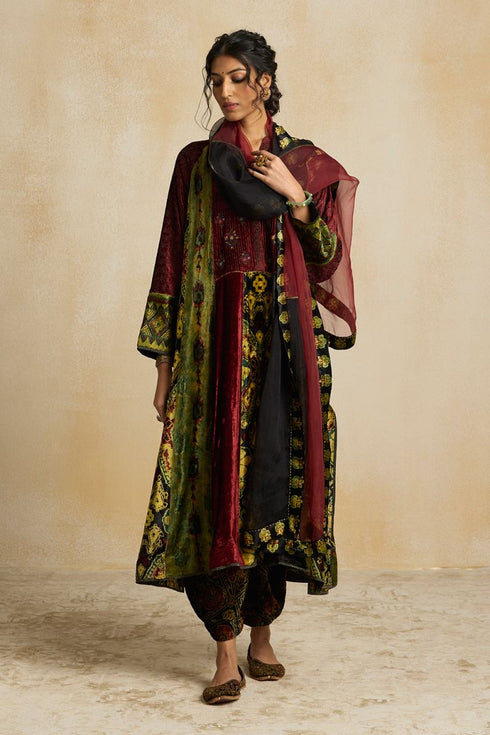 Suroor green raglan kurta