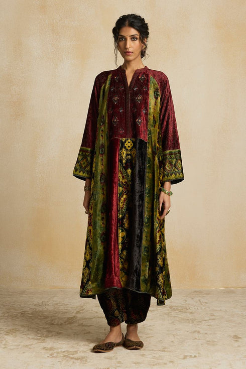 Suroor green raglan kurta