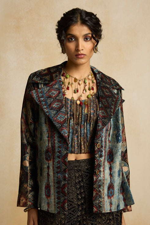 Suroor indigo blazer