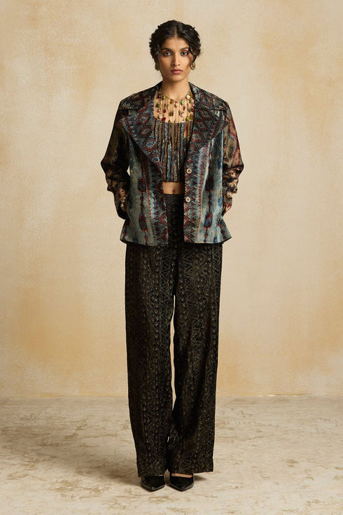 Suroor indigo blazer