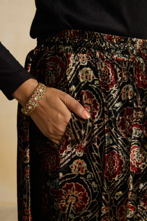 Suroor indigo cowl salwar