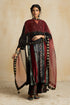 Suroor indigo organza stole