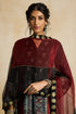 Suroor indigo organza stole