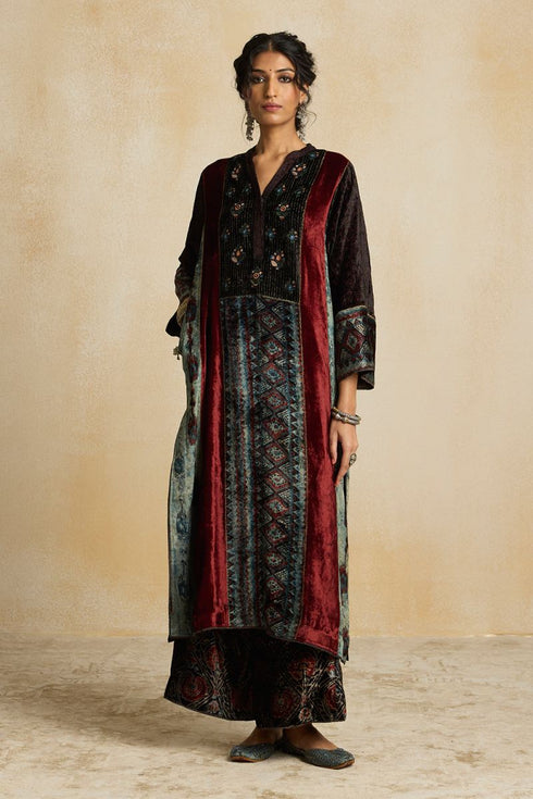 Suroor indigo phiran kurta