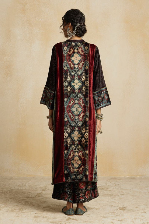 Suroor indigo phiran kurta