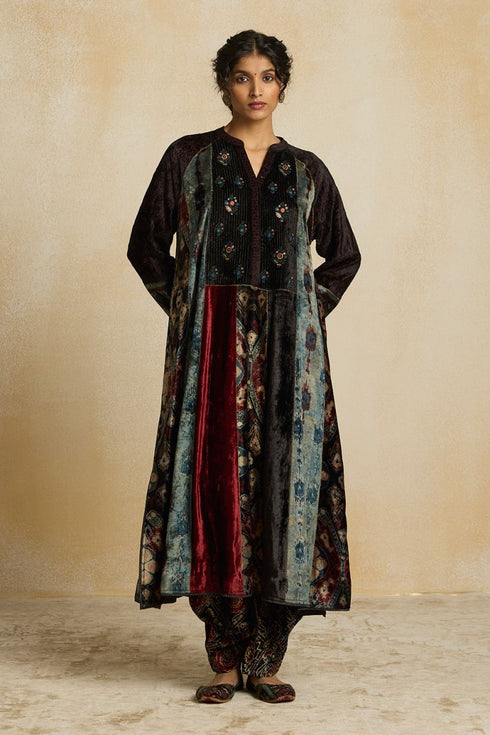 Suroor indigo raglan kurta