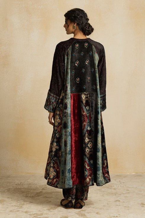 Suroor indigo raglan kurta