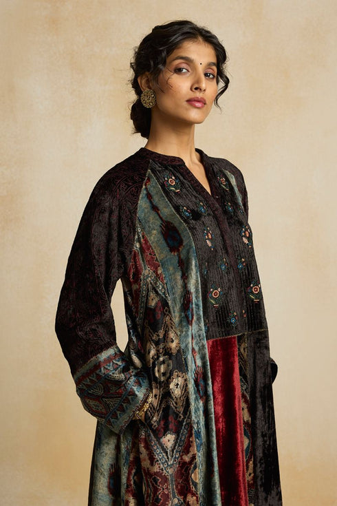 Suroor indigo raglan kurta