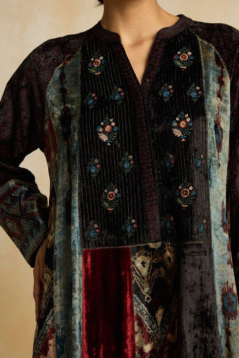 Suroor indigo raglan kurta