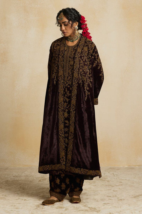 Suroor wine heavy phiran kurta