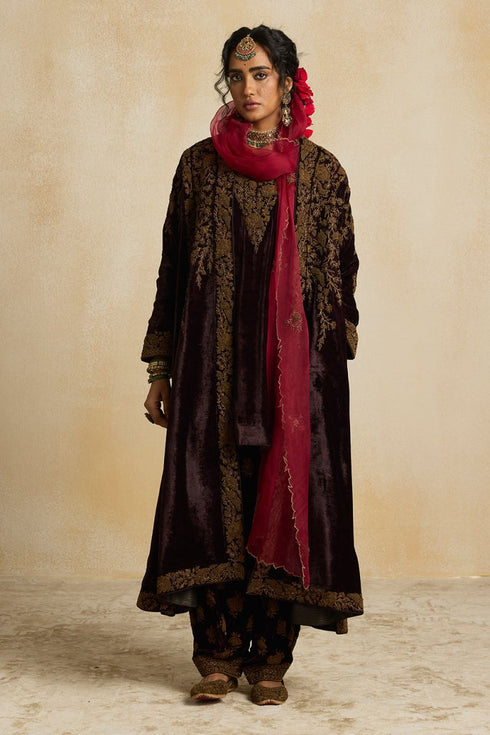 Suroor wine long jacket