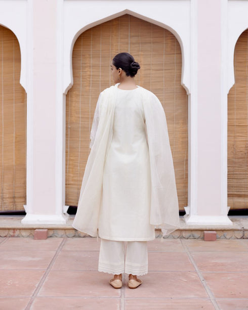 Swan applique kurta set