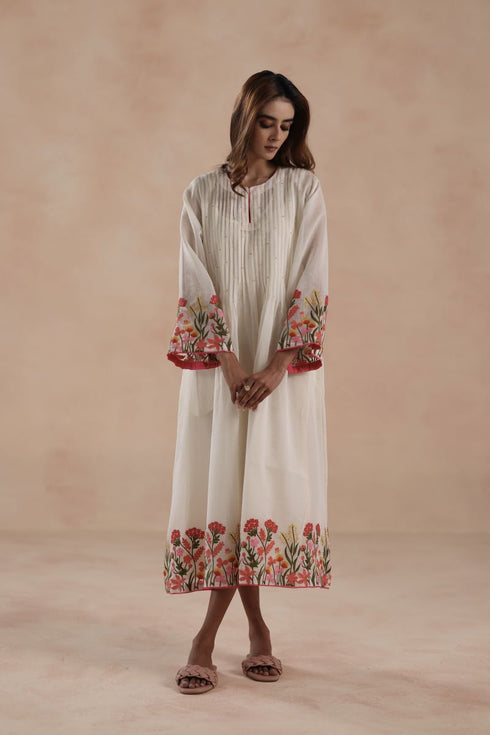 Swara ivory kurta dress