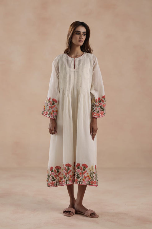 Swara ivory kurta dress