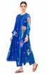 Swena blue floral long dress