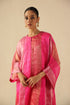 Tabeer fuchsia pink kurta set