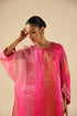 Tabeer fuchsia pink kurta set