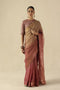 Taj Gul peach sari with blouse