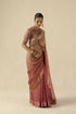 Taj Gul peach sari with blouse