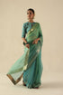 Taj Gul turquoise sari with blouse