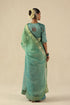 Taj Gul turquoise sari with blouse