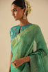 Taj Gul turquoise sari with blouse