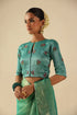 Taj Gul turquoise sari with blouse