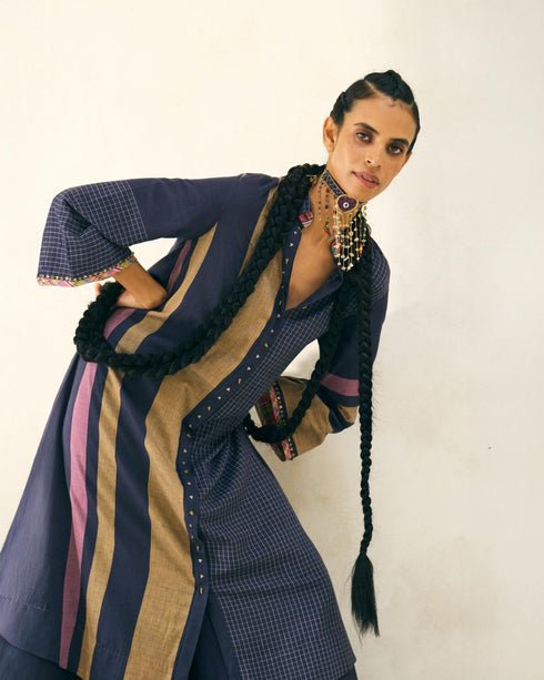 Taylor twilight blue kurta