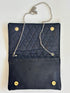 The Argyle black clutch
