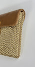The filato gold leather flap bag