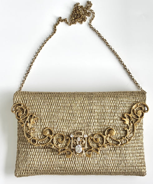 The flora gold clutch