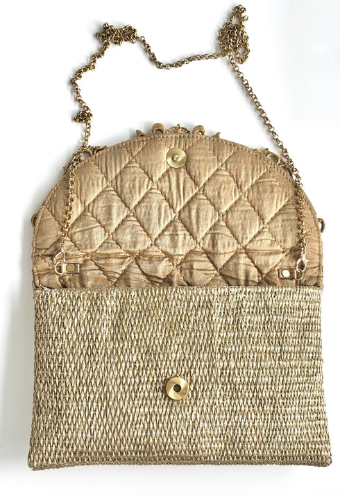 The flora gold clutch