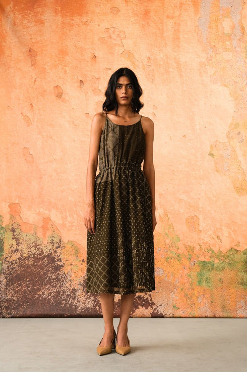 Tide olive jacket dress set