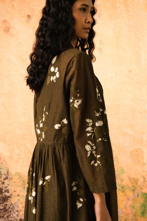 Tide olive jacket dress set