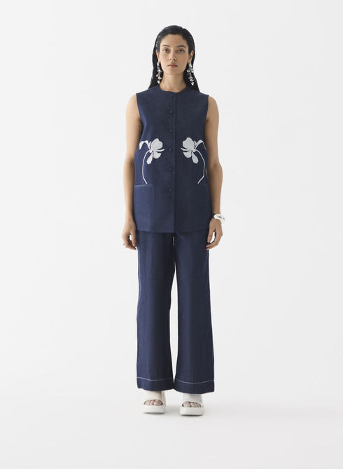 Tiger lily denim blazer and trousers