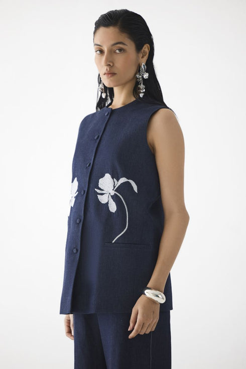 Tiger lily denim blazer and trousers