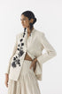 Tiger lily linen blazer and skirt