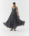 Tijori onyx polka dot cape and strappy dress