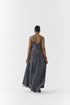 Tijori onyx polka dot cape and strappy dress